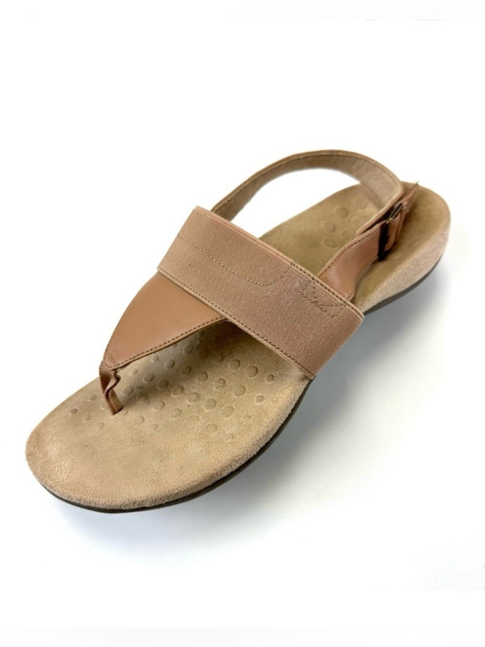 Vionic Danita nude thong sandals Size 10 womens casual neutral comfort Orthotic